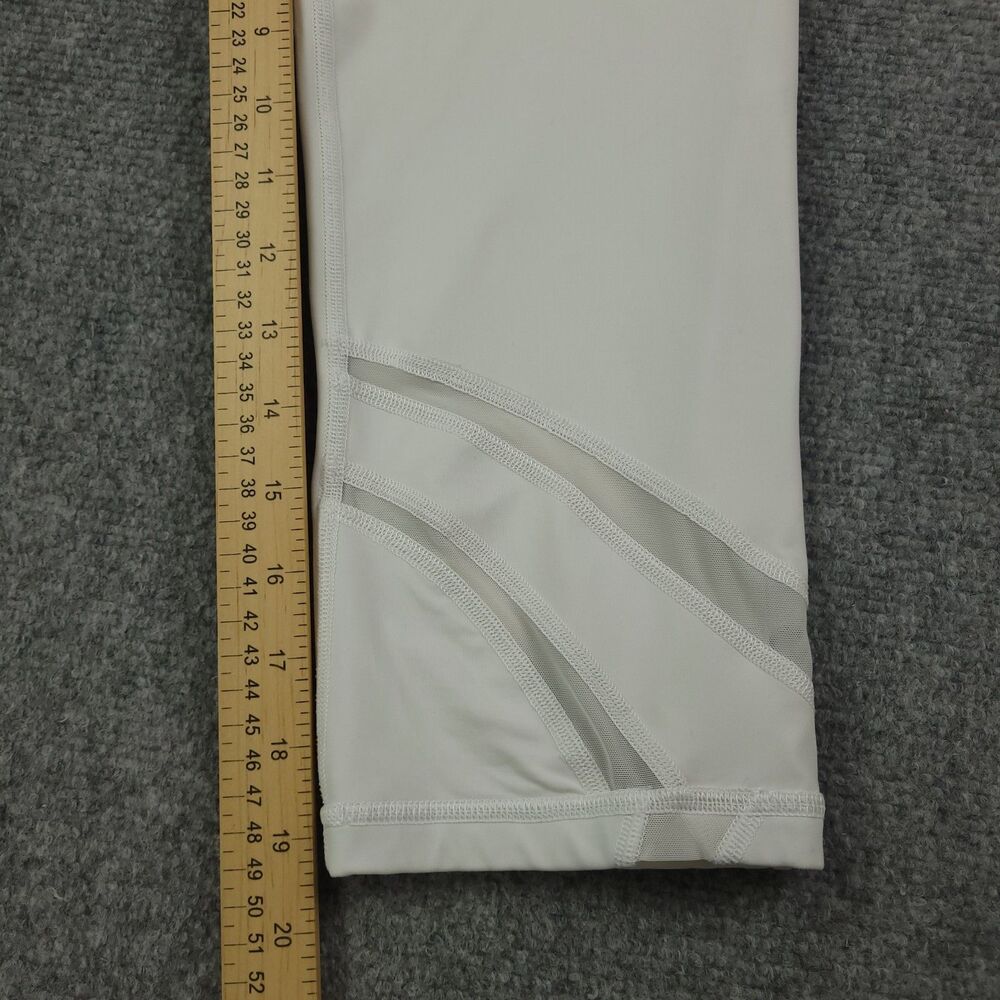 Lululemon Speed Up Crop Leggings Womens Size 10 White Hugging Capri - Picture 7 of 9